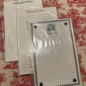 LOT OF 3 LONGABERGER NOTEPADS/ STATIONARY.